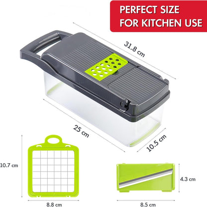 Picador de verduras, cortador profesional de mandolina 14 en 1